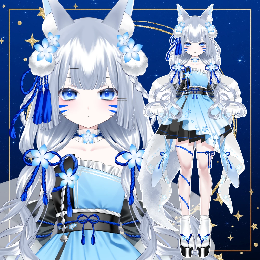 白藍ゆき 立ち絵とバストアップ